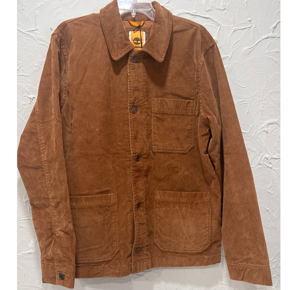 Timberland Brown Lightweight Corduroy Shirt Jacket - XL